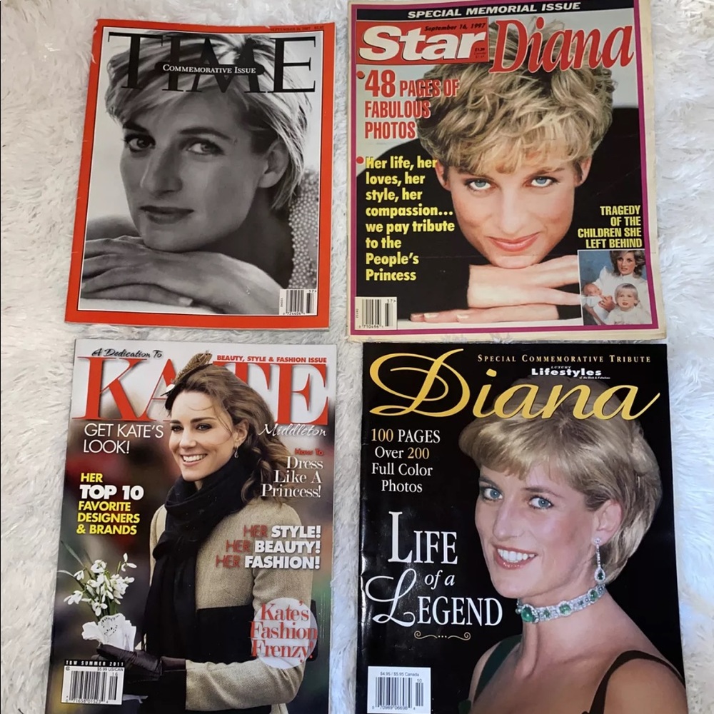 LOT OF VINTAGE 1997 PRINCESS DIANA MAGAZINES